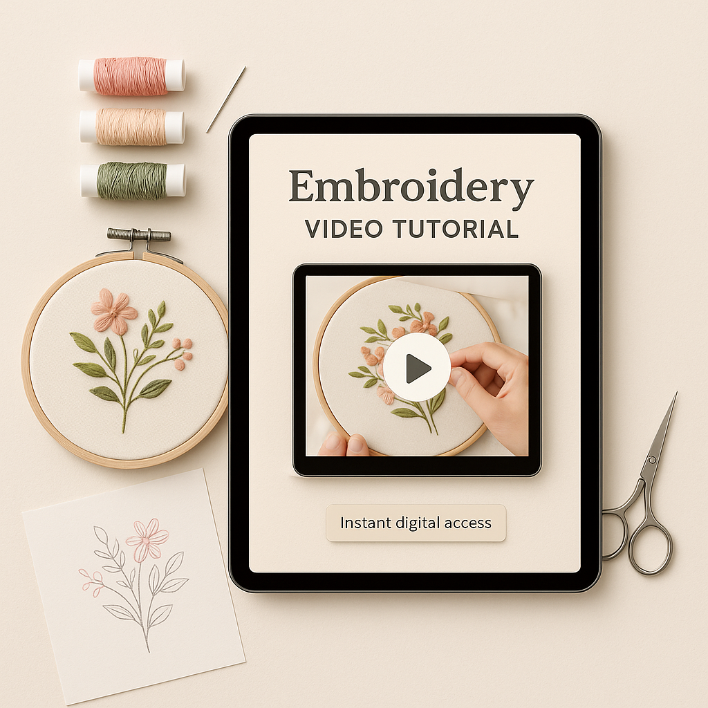 Beginner Embroidery Video Course