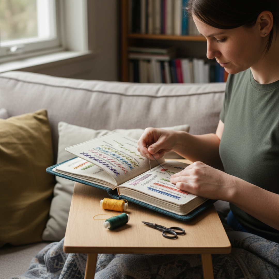 Stitch Book for Inner Calm & Self-Reflection